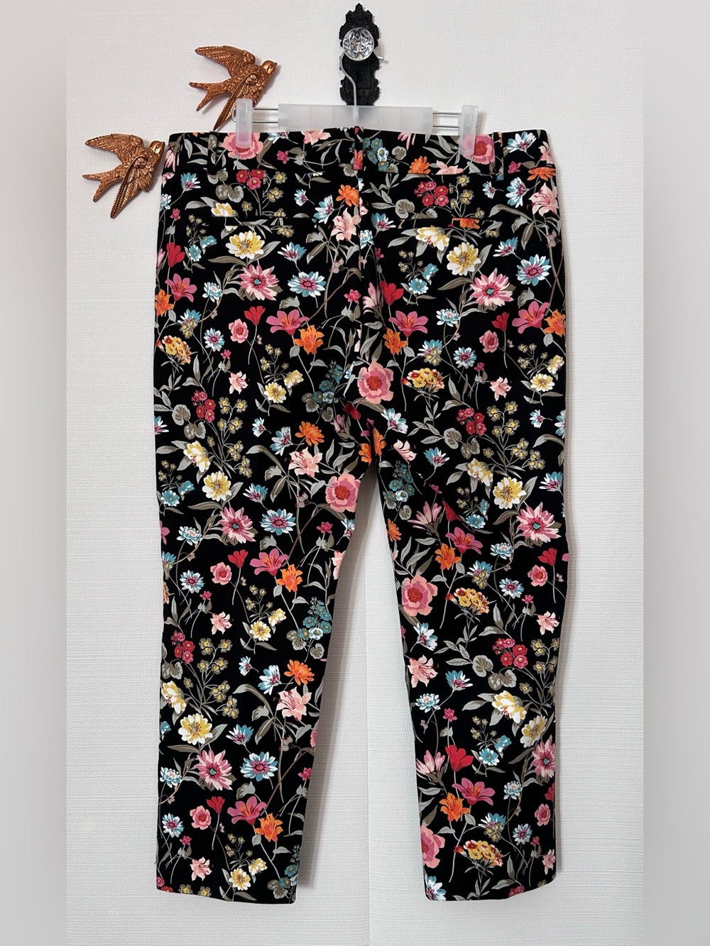 LOFT Floral Ankle Riviera Pants